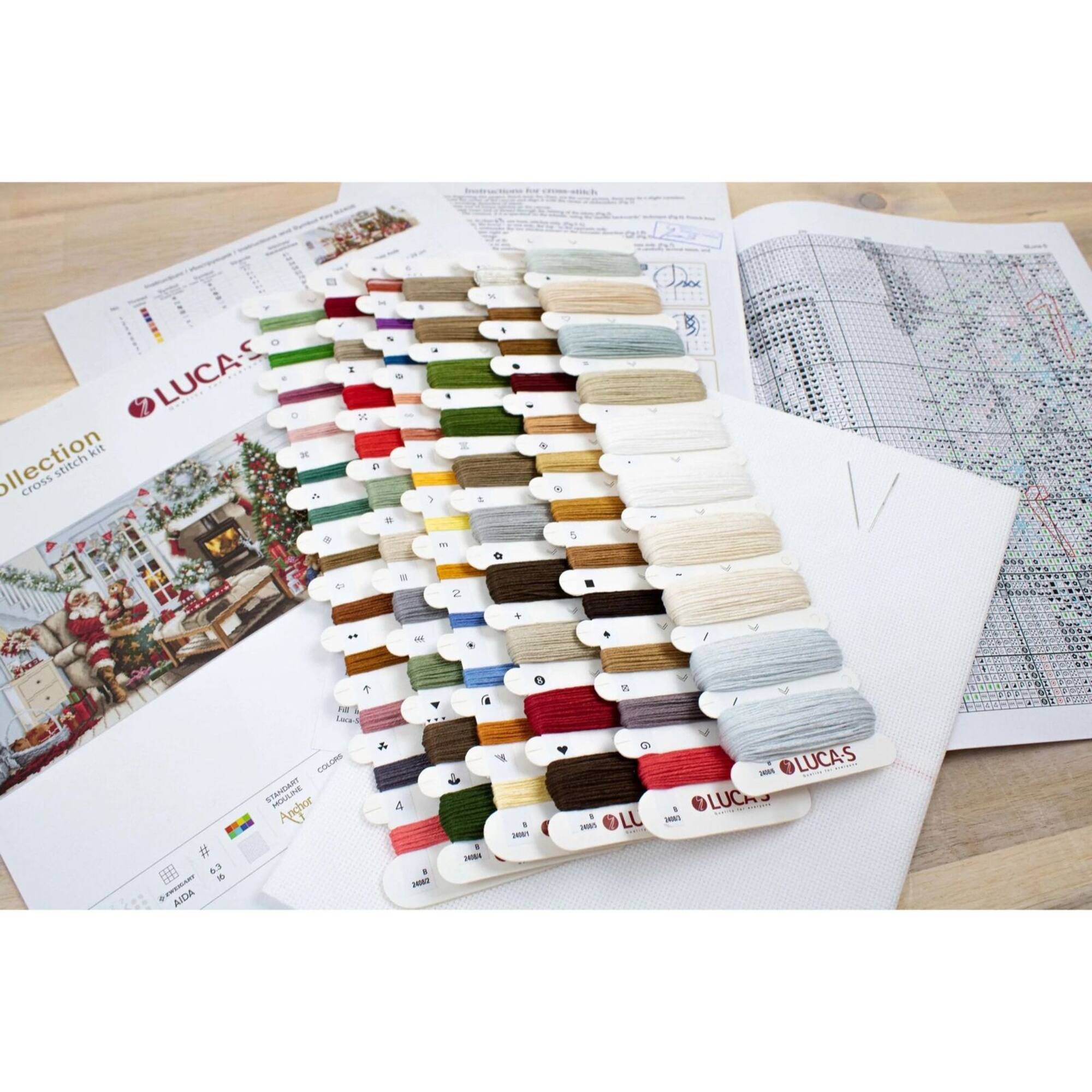 Luca-s Santa interior Counted Cross-Stitch Kit